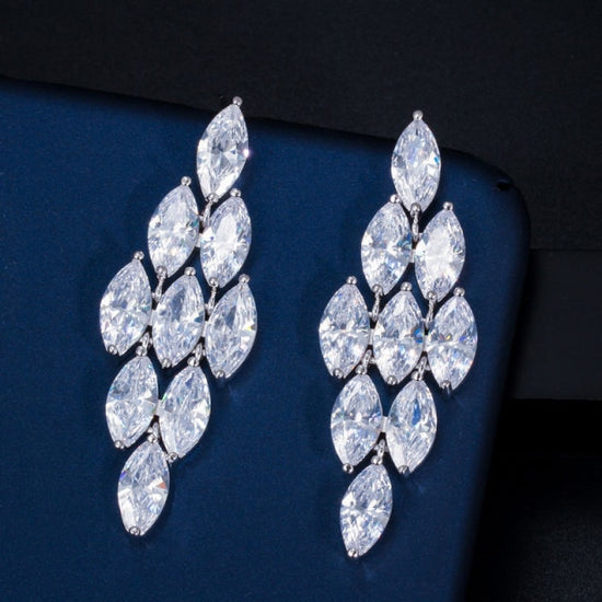 Diamond Drop Earrings | Diamond Chandelier Earrings In Gold
